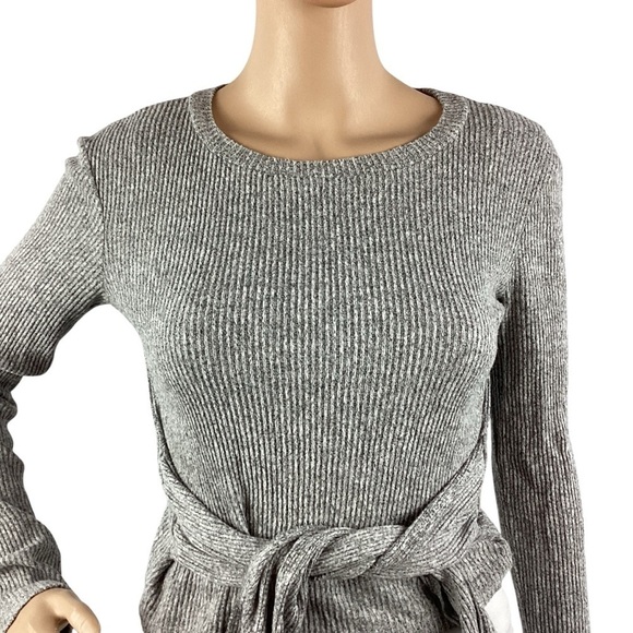 Zara Ribbed Crop Sweater Size S Gray - Picture 2 of 7